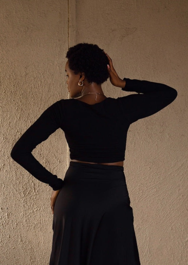 Basic Squareneck Tee Black