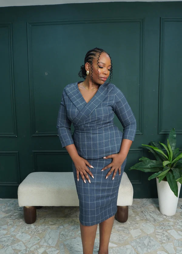 Akosua dress Blue