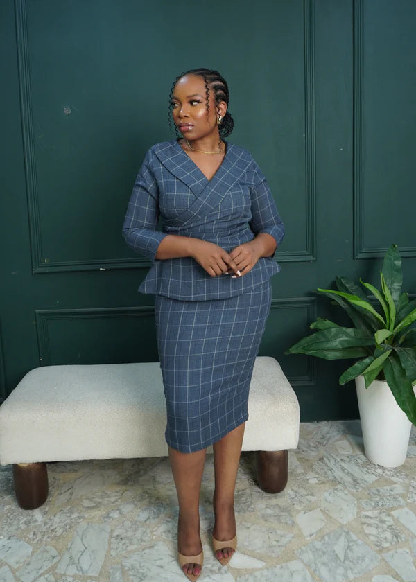 Akosua dress Blue