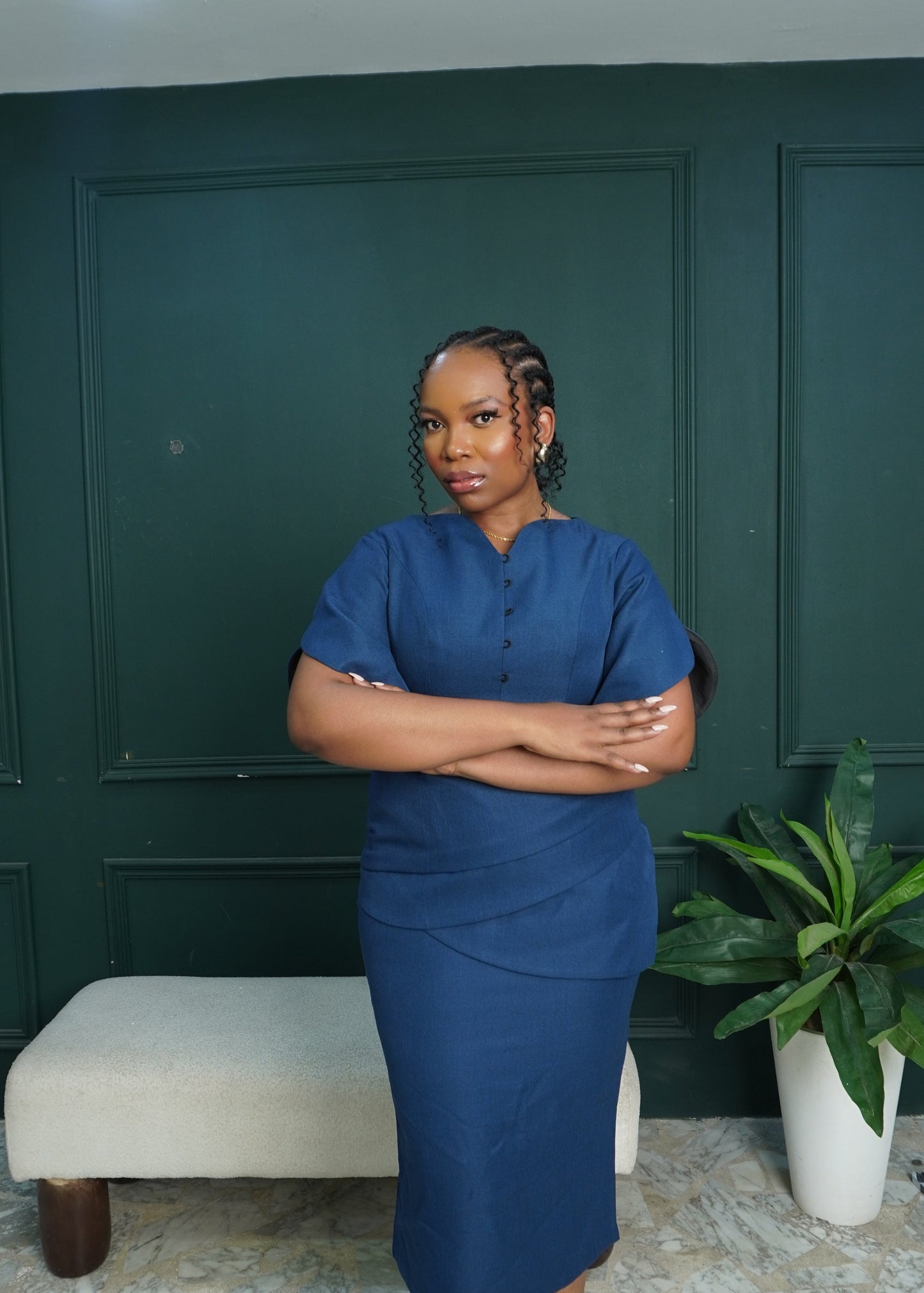 Adesewa Dress Teal