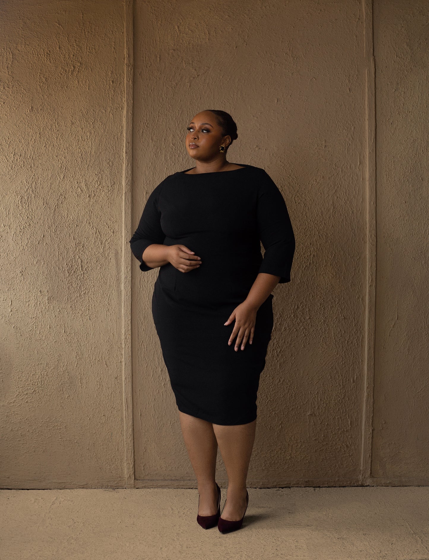 Essential Midi Dress Black