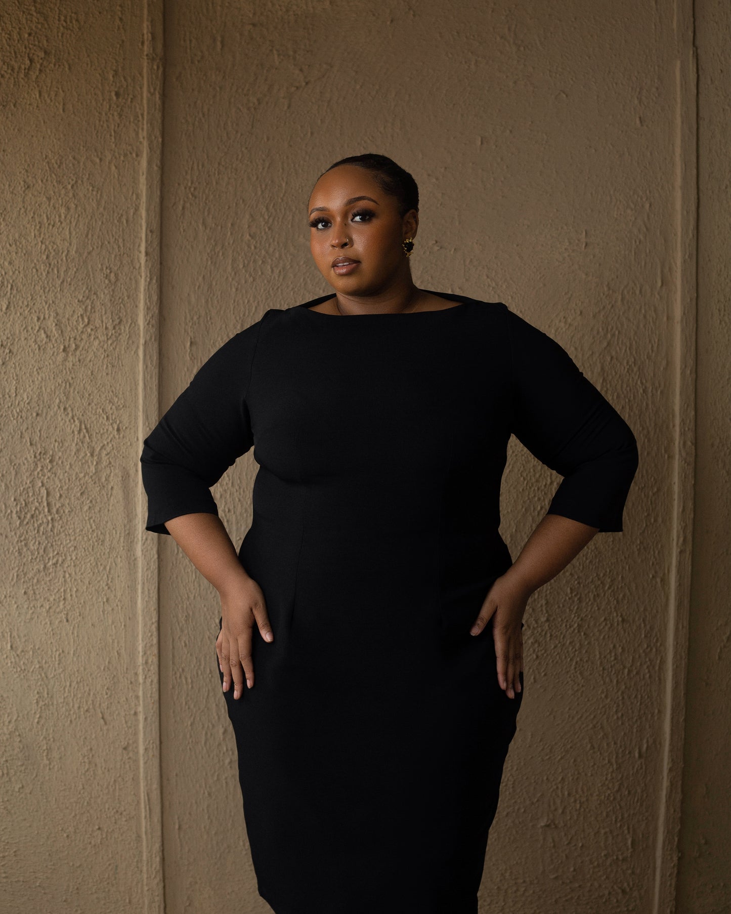 Essential Midi Dress Black