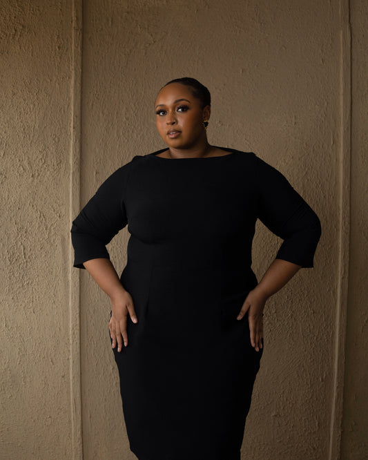 Essential Midi Dress Black