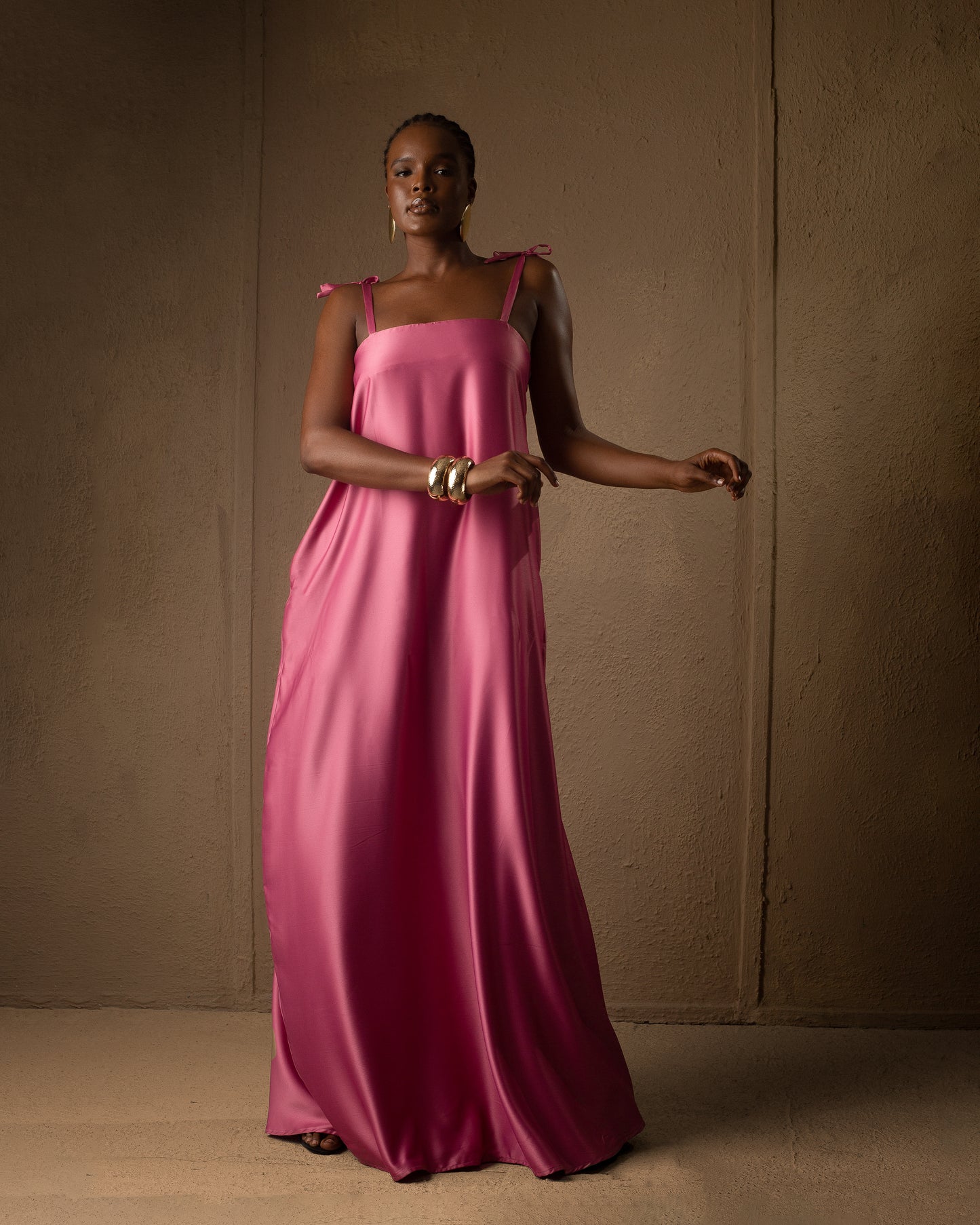 A Line Dress Pink