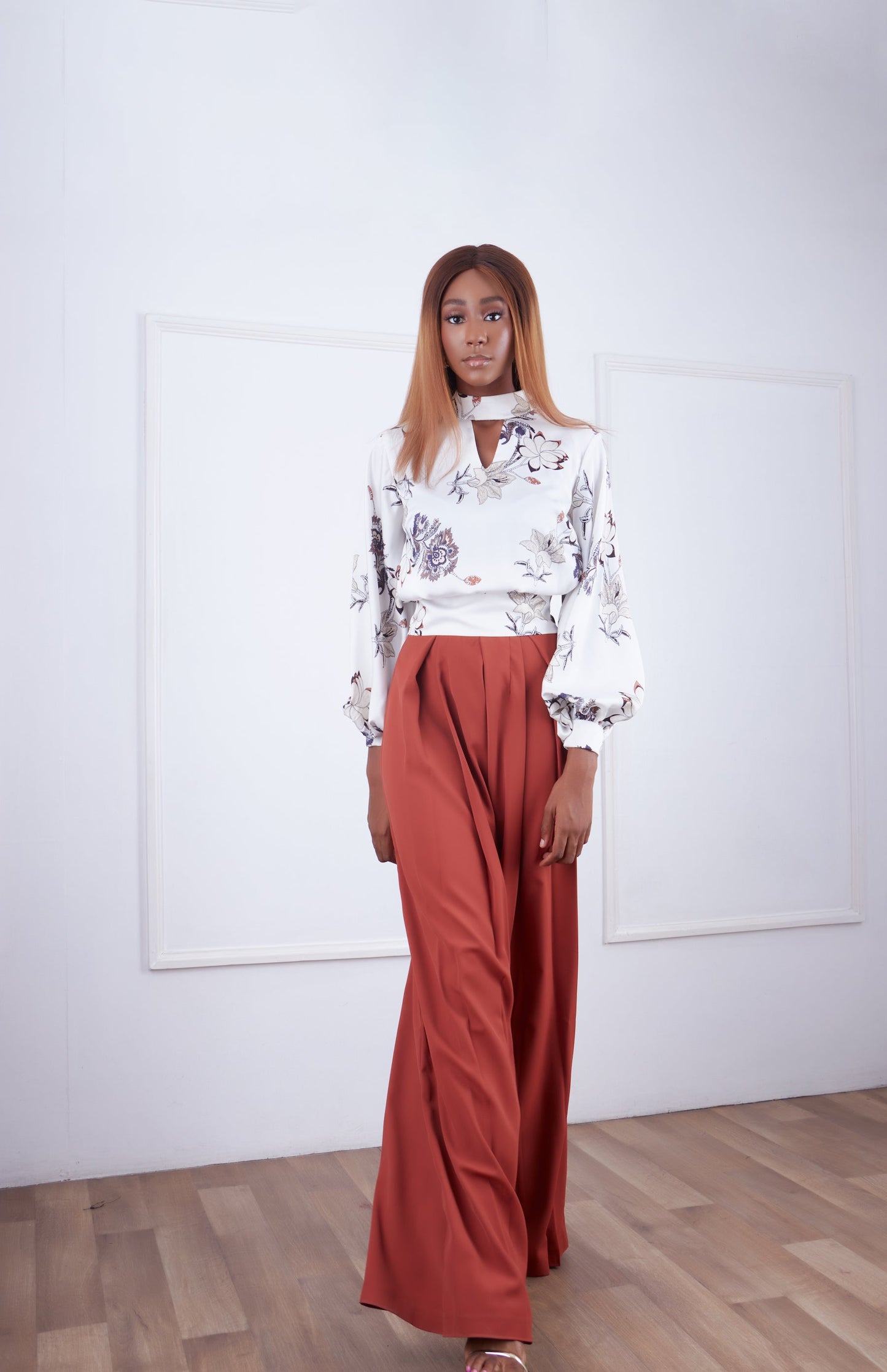 Cappuccino Top Floral