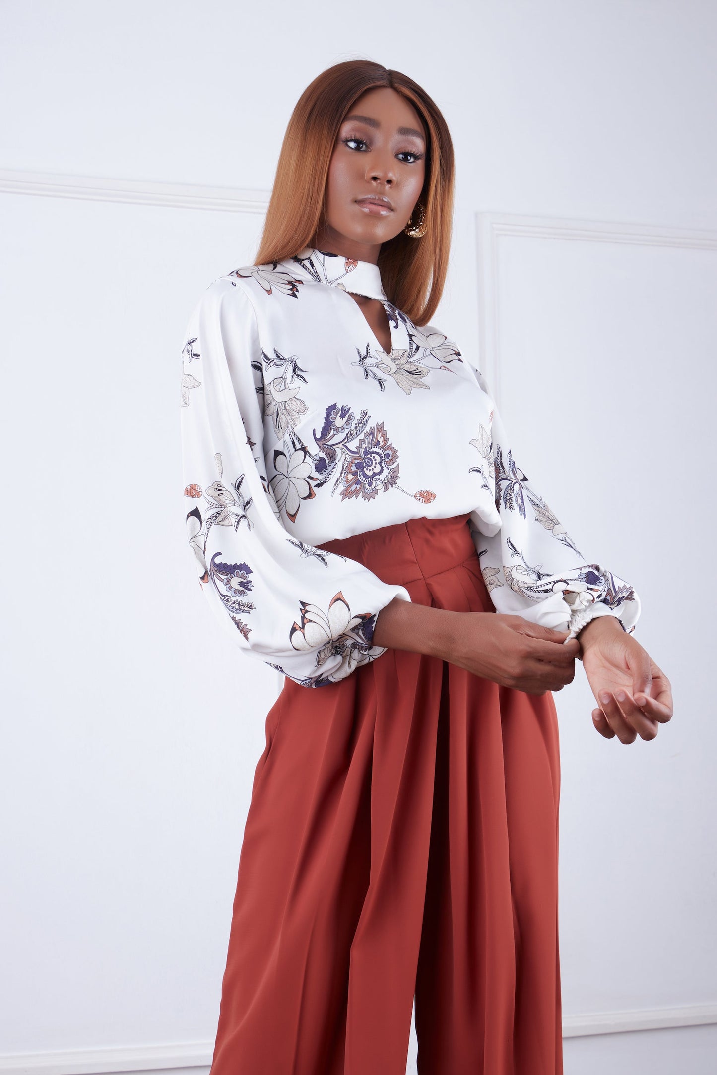 Cappuccino Top Floral