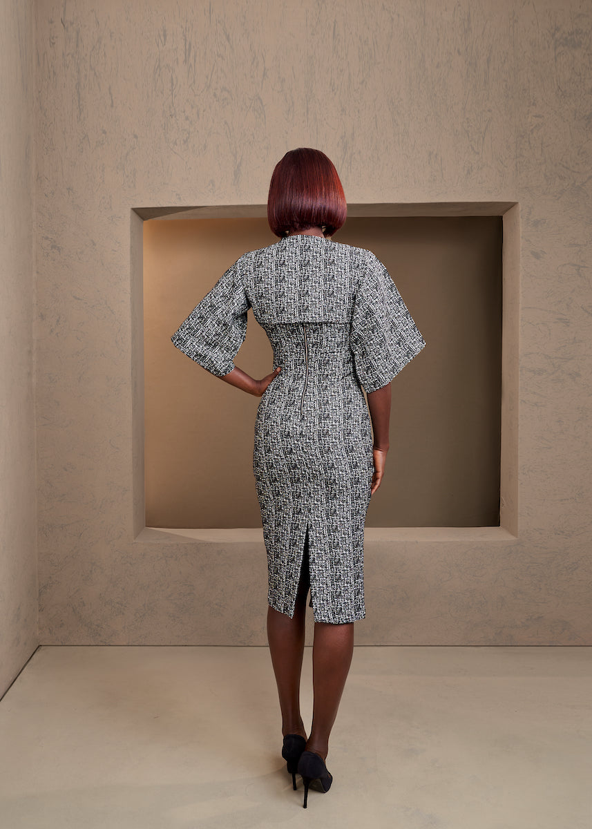 Efua Dress - Black Print