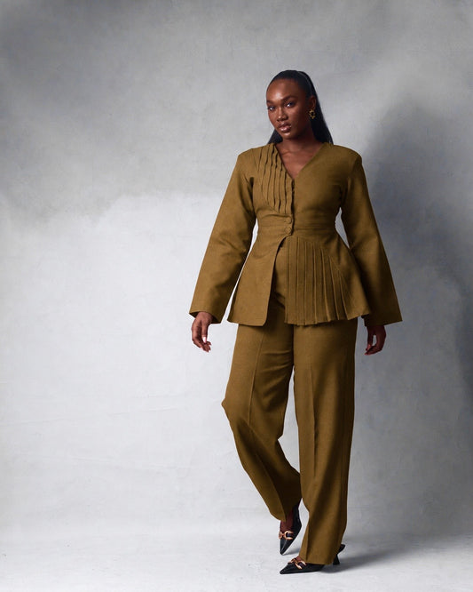 Thandie Suit Set Olive