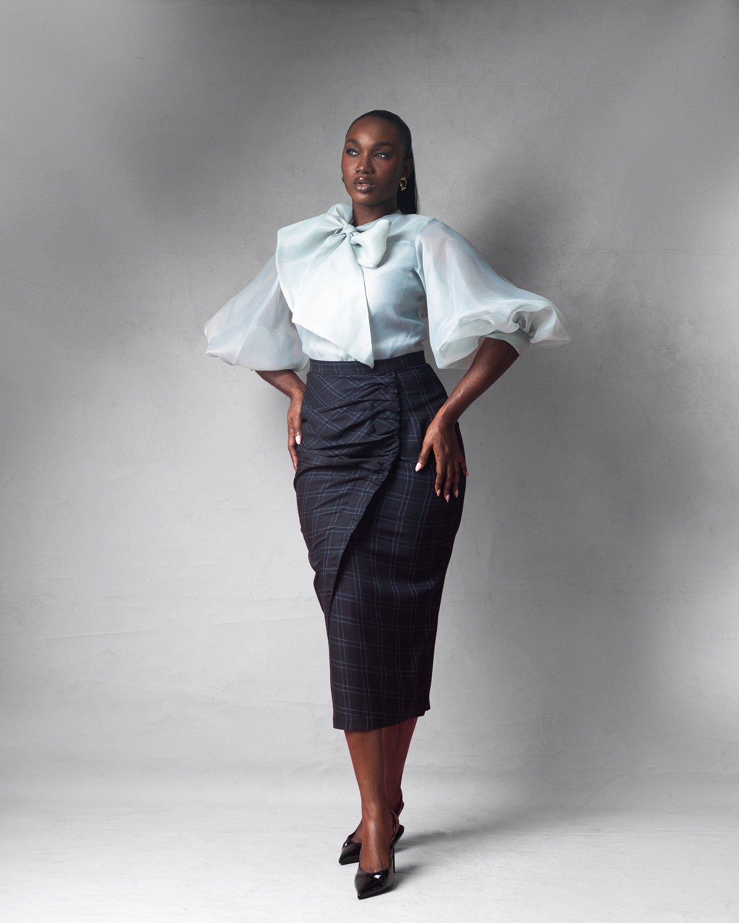 Zoya Skirt Greenish grey