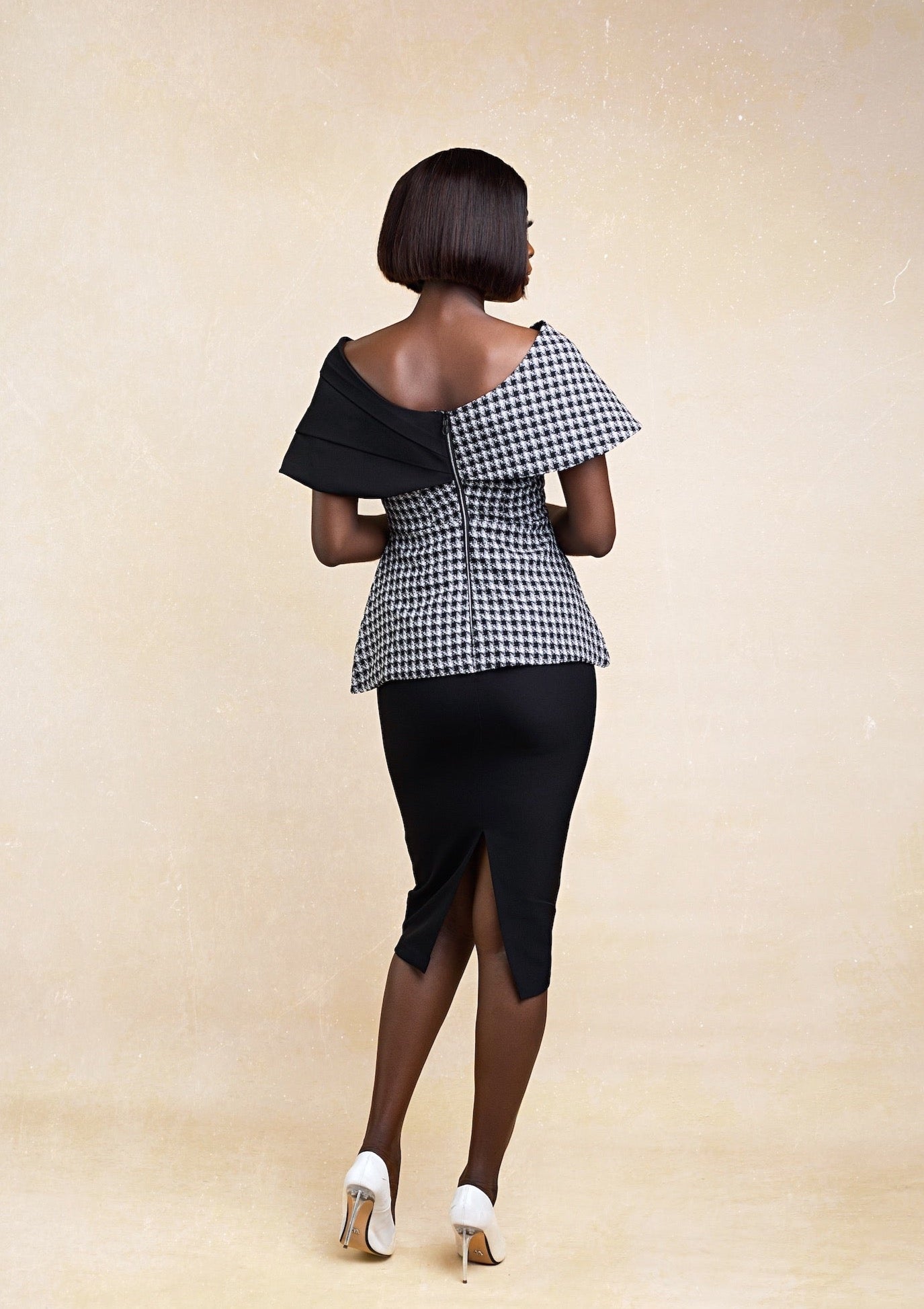 Karabo Dress Black and White